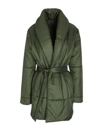 8 by YOOX RECYCLED NYLON BELTED PUFFER MIDI COAT