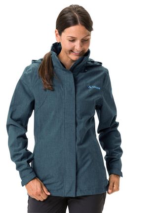 Vaude Outdoorjacke VAUDE WOMENS ROSEMOOR JACKET II, Damen, Gr. 34, blau (schwarz sea), Obermaterial: 100% Polyester, ohne Ausschnitt, normaler Saum mit Klet