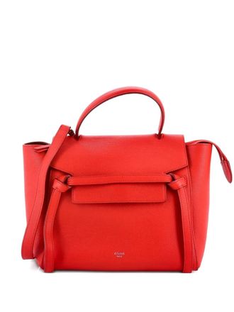 Celine Belt Bag Textured Leather Mini shoulder bag - Rood