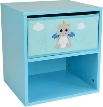 Les Tendances Leon Le Dragon Chevet Avec Un Tiroir +- 36 X 33 X 30 Cm Pour Enfant