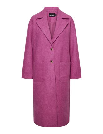 Pieces Pcjili Long Coat BC, festival fuchsia, M