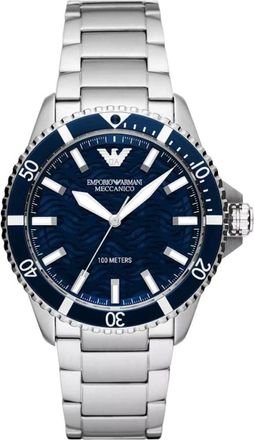 Emporio Armani Accessoires, Heren, Grijs, ONE Size, Sea Explorer Automatisch Horloge