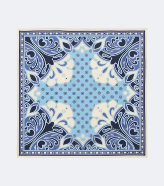 La DoubleJ Printed silk twill scarf