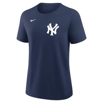 Nike Max Fried New York Yankees Nike Womens MLB T-Shirt in Blue | 01K944BNK9-FAD