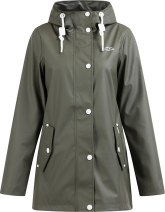 Ice Bound Regenjas stadsregen Dames olijf