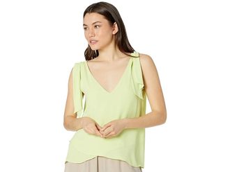 Bcbgmaxazria Asymmetrical Cami Womens Clothing Citron : XL (US 14), Polyester