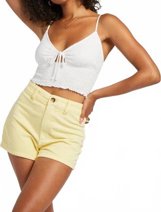 Billabong Free Fall Corduroy Short In Sunbeam