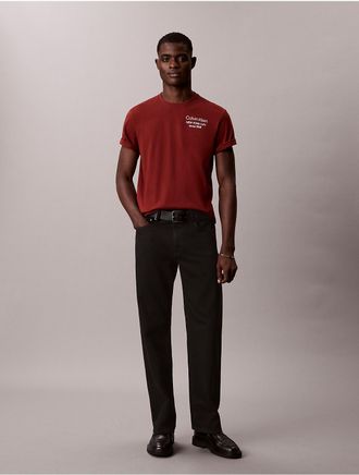Calvin Klein Mens CK NYC Logo Graphic Tee - Red - 2XL