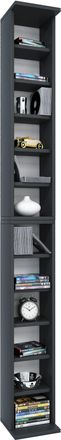 ebuy24 Ebuy24 - Estante De Madera Vcm De Pie Gabinete De Cd De Ahorro De Espacio Para 204 Cd O 72 Dvd Dimensiones: 180 X An. 21 X T. 20 Cm Estante De Dvd Ele
