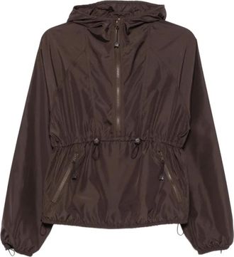 Cecilie Bahnsen Orit Hooded Jacket - Dames - Zomerjassen - Bruin - 2XS - Katoen - Jassen