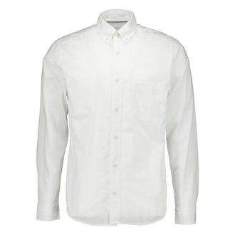 Eton Chambray Shirt - Heren - Zakelijke Overhemden - Wit - 3XL - Katoen - Overhemden