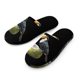 Generic Toucan Bird Coconuts Mens House Slippers Slip Indoor Slipper On Shoes Warm Outdoor
