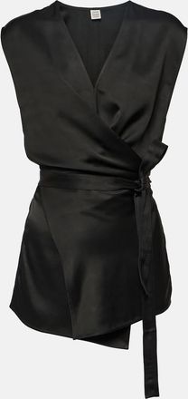 Toteme Asymmetric satin top