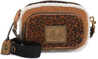 Kurt Geiger Southbank Tag Mixed Media Camera Bag in Light/pastel Brown at Nordstrom