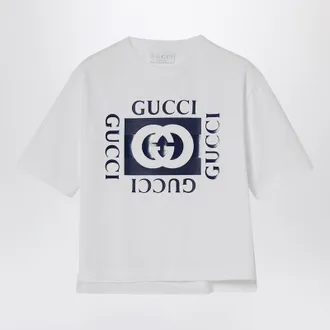 Gucci White T-shirt with logo print