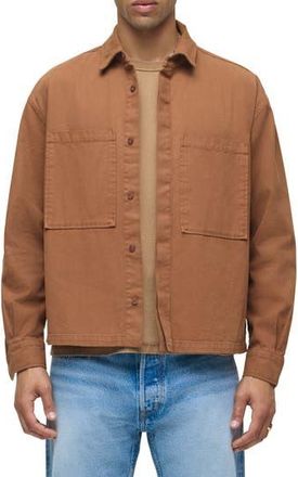 Hudson Relaxed Long Sleeve Button-Up Shirt in Vintage Toffee at Nordstrom Rack, Size Xx-Large