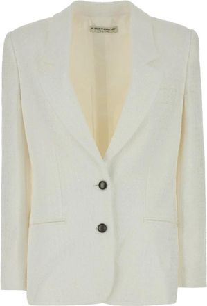 Alessandra Rich Stijlvolle Blazers en Vesten voor Vrouwen - Dames - Blazers - Wit - 2XS - Jassen