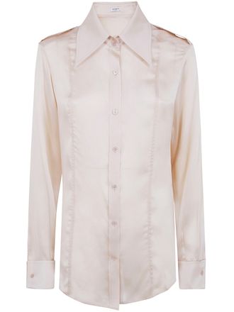 Balmain Shirt Long Sleeves Silk Shirt
