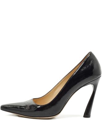 Jimmy Choo London 105mm patent-leather pumps - Black