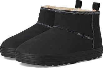 Roxy Pow Booty Womens Boots Black : 10 M, Suede