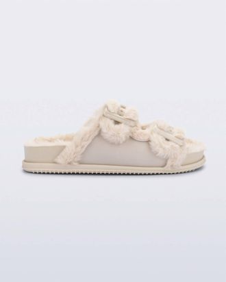 Melissa Womens Cozy Slides In Warm Beige