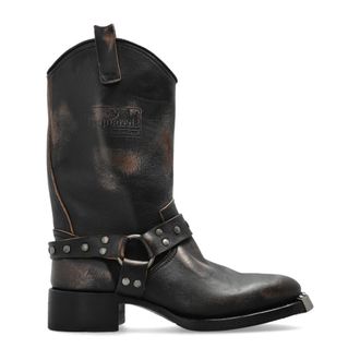 Dsquared2 Cowboy Boots, male, Brown, Size: 7 US Leather ankle boots