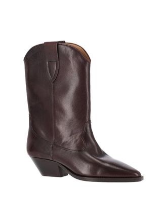 Isabel Marant Womens Boots Brown Cowhide Leather