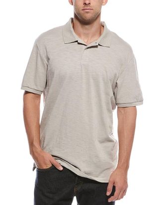 Scotch & Soda Panel Washed Slub Polo Shirt