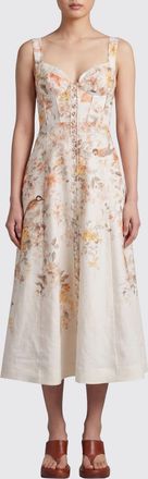 Zimmermann Abito midi Zimmermann in lino con stampa