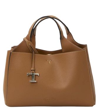 Tod's Brown T Timeless Mini Tote