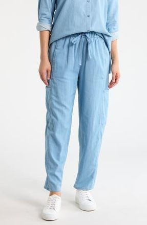 Eileen Fisher Ankle Lantern Cargo Pants in Washed Indigo at Nordstrom Rack, Size Medium