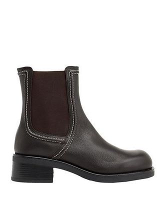 8 by YOOX GRAIN LEATHER CHELSEA ANKLE BOOTS