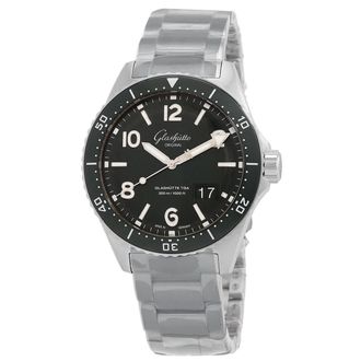 Glash&uuml;tte Original Glashutte SeaQ Panorama 43.2mm Automatic Green Dial Mens Watch 1-36-13-07-83-70