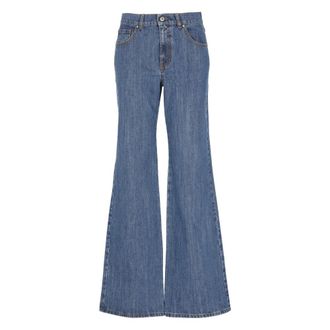 P.A.R.O.S.H. Flared Jeans, female, Blue, Size: M Flared Jeans