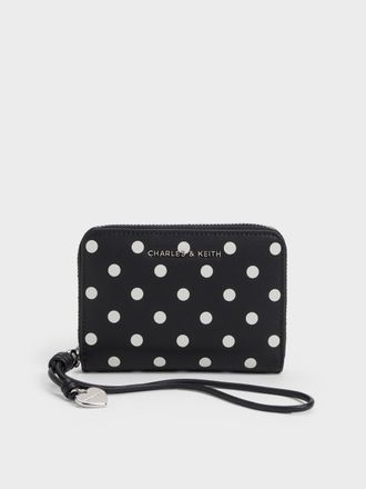 Charles & Keith Sianna Polka-Dot Wristlet