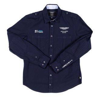 Hackett Boys Boys long-sleeved shirt with lapel collar HK300995 - Blue - Size 15-16Y