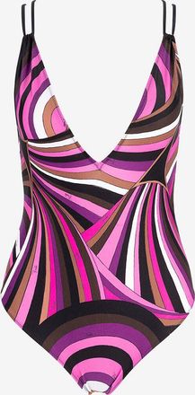 Pucci Badeanzug mit V-Ausschnitt Iride