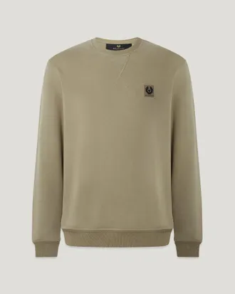 Belstaff Sudadera Para Hombre Vell&oacute;n De Algod&oacute;n Verde Militar 2xl