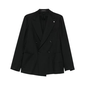 Tagliatore Blazers, male, Black, Size: 4XL 0205 Jacket