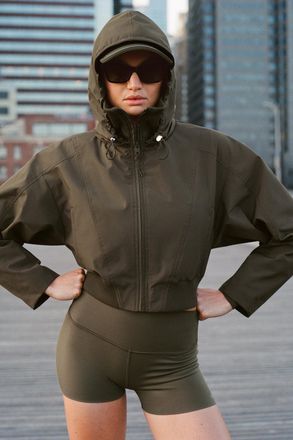 Alo | First Draft Jacket in Olive Tree Green, Size: Medium