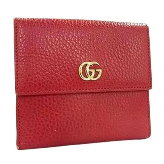 Gucci Pre-owned Wallets, female, Red, Size: ONE SIZE Pre-owned Vintage Leather Wallet