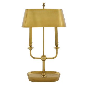 Ballard Designs Rosedale Double Arm Table Lamp - Antique Brass - Ballard Designs