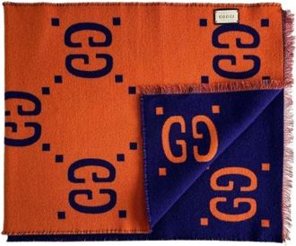 Gucci Pre-owned Wollen Sjaal - Dames - Vintage Accessoires - Veelkleurig - ONE Size - Wol - Vintage