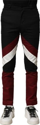 Dolce & Gabbana Multicolor Katoenen Jogger Herenbroek - Heren - Slim Fit Broeken - Veelkleurig - XS - Katoen - Broeken