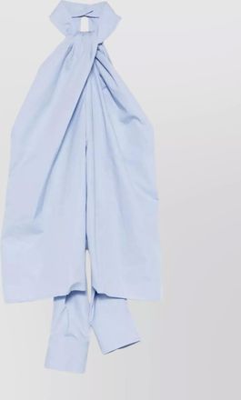 Stella McCartney cotton sleeveless halterneck paneled blouse