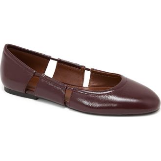 Reiss Leona Cutout Ballet Flat in Burgundy at Nordstrom, Size 7.5Us