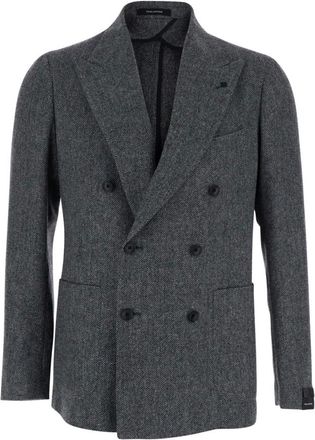 Tagliatore Jassen, Heren, Grijs, XL, Wol, Jassen Grijs