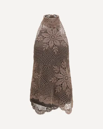Magda Butrym Crochet lace high-neck Top Female 40