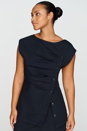 Maeve Asymmetrical Buttondown Top