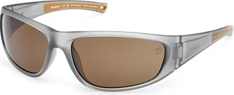 Timberland TB00033 Polarized 20H Mens Sunglasses Grey Size 66